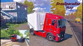 Euro truck simulator 2 | Exploring [Brasil Paradise Map] in ETS2 1.53 - First Delivery #ETS2 #MapMod