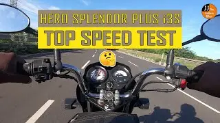 HERO SPLENDOR PLUS i3S || TOP SPEED TEST || 0 to 60 TIMING