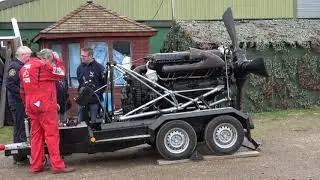 Rolls Royce Merlin Engine on Trailer at the Wings Museum 3 of 3
