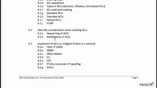 How To Read the CCNA Security Exam Objectives