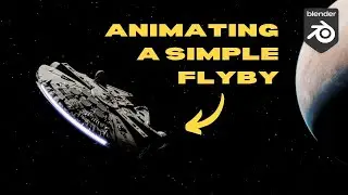 Animating a SPACESHIP FLYBY in BLENDER in 5 MINUTES