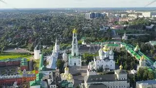 Sergiev Posad, Russia. The Trinity-Sergius Lavra is the largest male monastery of the Russian Orthod