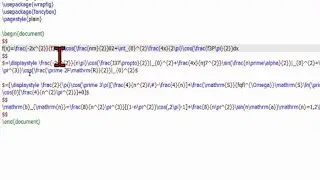 How to write latex code for equation from equation image