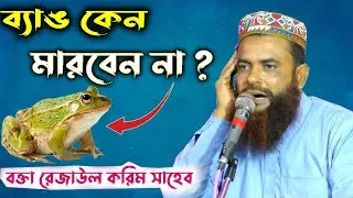 ব্যাঙ কেন মারবেন না? || মাওঃ রেজাউল করিম সাহেব || New Waz.