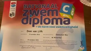 VANDAAG HEB IK MIJN ZWEMDIPLOMA C GEHAALD🏆💯👌 #diploma #zwemdiplomaC #zwemles