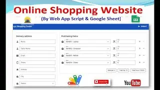 How to Make Online Shopping Website by Web App Script