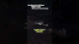 Continental Airlines Flight 1404 Crash Summary🥶 #aviation #sad #lastwords