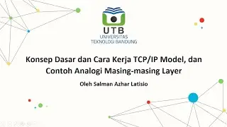 Konsep dasar TCP/IP model dan contoh analogi dari masing-masing layer