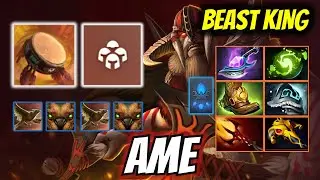 Ame Beastmaster  crazy item build against Monet Bristleback - Dota 2 Pro Offlane Fullmatch Gameplay.