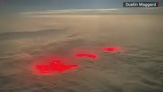 Mysterious red glow seen above Pacific Ocean