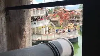 The Liberty Belle from a gunport at Fort Langhorn. Filmed on the final day. #libertybelle