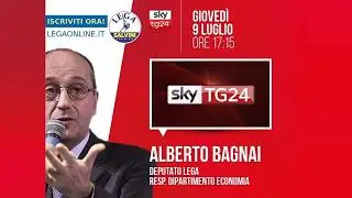🔴Comments by Hon. Alberto Bagnai, Head of Economic Affairs for the League, guest on SkyTg24 Econo...