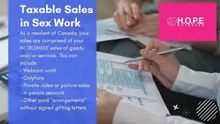 Taxes for Sex Workers - Introduction to Taxable Sales