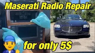How to repair a broken Maserati Radio for 5$