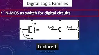 Introduction to MOSFET Logic Families || How NMOS works a switch|| Lecture 1