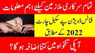 Govt Employees Salary Increase 2022 Chart || Revised Pay Scale 2022 Chart || Pay Scale Chart 2022