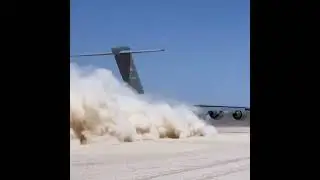 C-17 landing in the desert #militaryaircraft #camppendleton #automobile
