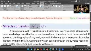 Miracles - Saints & their miracles (karamat al-awliyah)