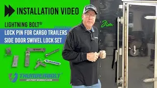 LB Swivel Lock Set Installation on Cargo Trailer Swing Door