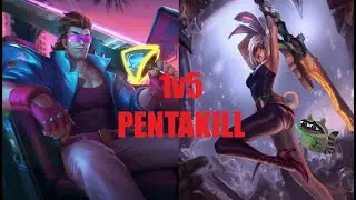 GAREN CRIT 1v5 PENTAKILL !!! - League of Legends