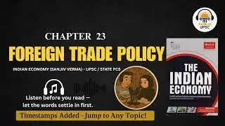 Sanjiv Verma | Ch 23: India's Foreign Trade Policy (2015-2020) | UPSC Economy