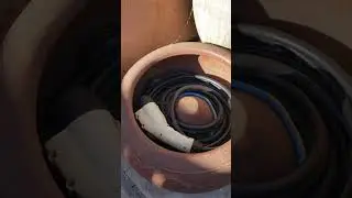 Hidden EV charger cable