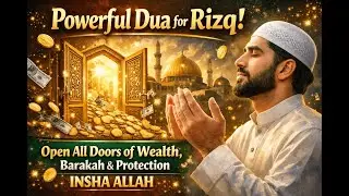 Powerful Dua for Rizq | Open All Doors of Wealth, Barakah & Protection | INSHA ALLAH