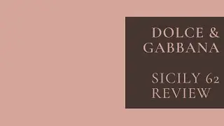 Обзор распаковки Dolce & Gabbana Sicily 62