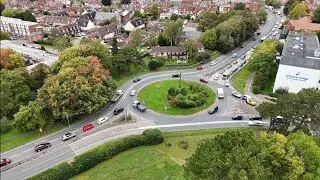 26.09.2025. 🇬🇧SALISBURY - COLLEGE ROUNDABOUT and Surrounding area. DRONE FOOTAGE 4K 60FPS 
