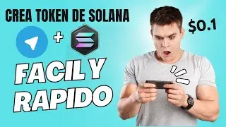 Crea tus propios tokens de Solana de forma r&aacute;pida y sencilla #telegrambot