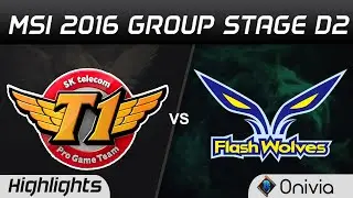 SKT vs FW Highlights MSI 2016 D2 SK Telecom T1 vs Flash Wolves