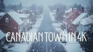 Silent 4K Winter Drive | Snowy Canadian Town POV ❄️