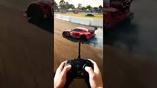 Ultra Realistic RC Racing Car on Asphalt Track Real Engine Sound No Music #asmrrc #povrc