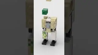 Iron Golem (from Minecraft) - How to build Lego Minifigure #lego #minecraft