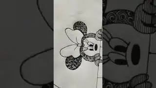 easily draw Minnie mouse design. #pensketch #art #artfantasy