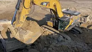 Caterpillar 385C Excavator Loading Overburden at Large Coal Mine - Sotiriadis/ Labrianidis