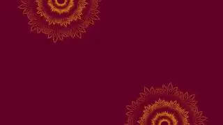 Beautiful Mandala Design | Vibrant Red & Yellow Floral Pattern | Siddam Bharat | VJLoops 2025