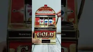 ENJOYING MY MINI SLOT MACHINE BANK #short #shorts #satisfying #japan #cute #fun #savemoney #savings