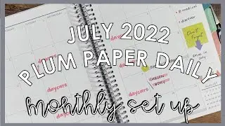July 2022 Set Up | Plum Paper Planner