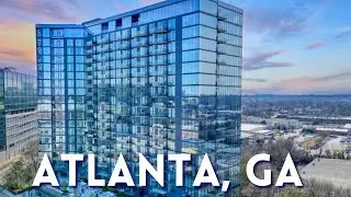 Tour a Luxury High-Rise Condo with Atlanta Skyline Views | Seven88 West Midtown
