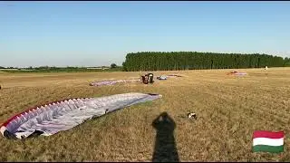 Microlight trike low pass and landing