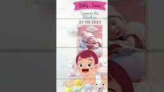 Baby Girl First Birthday Invitation Card | Magic of Birth