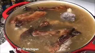 Cuộc Sống Mỹ Vlog 99 ll Cả Nhà Ăn Mì Vịt Tiềm