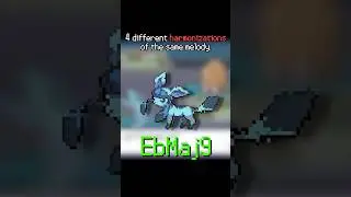 Same melody, 4 Harmonizations #vgm #videogamemusic #pokemon #eevee #musictheory #chords
