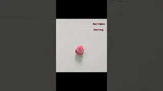 DIY Origami Heart Ring Tutorial 💖 | Paper Craft Jewelry