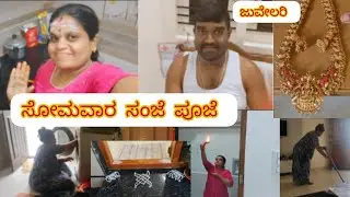 ಎಂಗೇಜ್ಮೆಂಟ್ ಅದ ಮೇಲೆ ಫುಲ್ ಉಷಾರಿಲ್ಲ, ಸೋಮವಾರ ಸಂಜೆ ಪೂಜೆ ಮಾಡಿಕೊಂಡೆ #sumaacharkannadavlog #vlog #minivlog