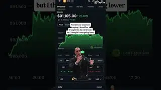 Everyone says buy the dip then panics 😭 #crypto #shorts #bitcoin