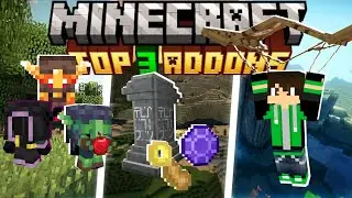 MELHORES TOP 3 ADDONS PARA SUAS AVENTURAS NO MINECRAFT BEDROCK *S1lver*