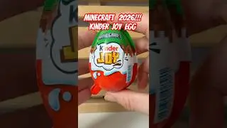 MINECRAFT 2026 ASMR unboxing | New Kinder Joy collection #asmrunboxing ##kinderjoy #surpriseeggs