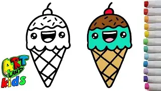 How to Draw Ice Cream for Kids